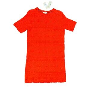 Boden Orange knit midi dress, size US 10